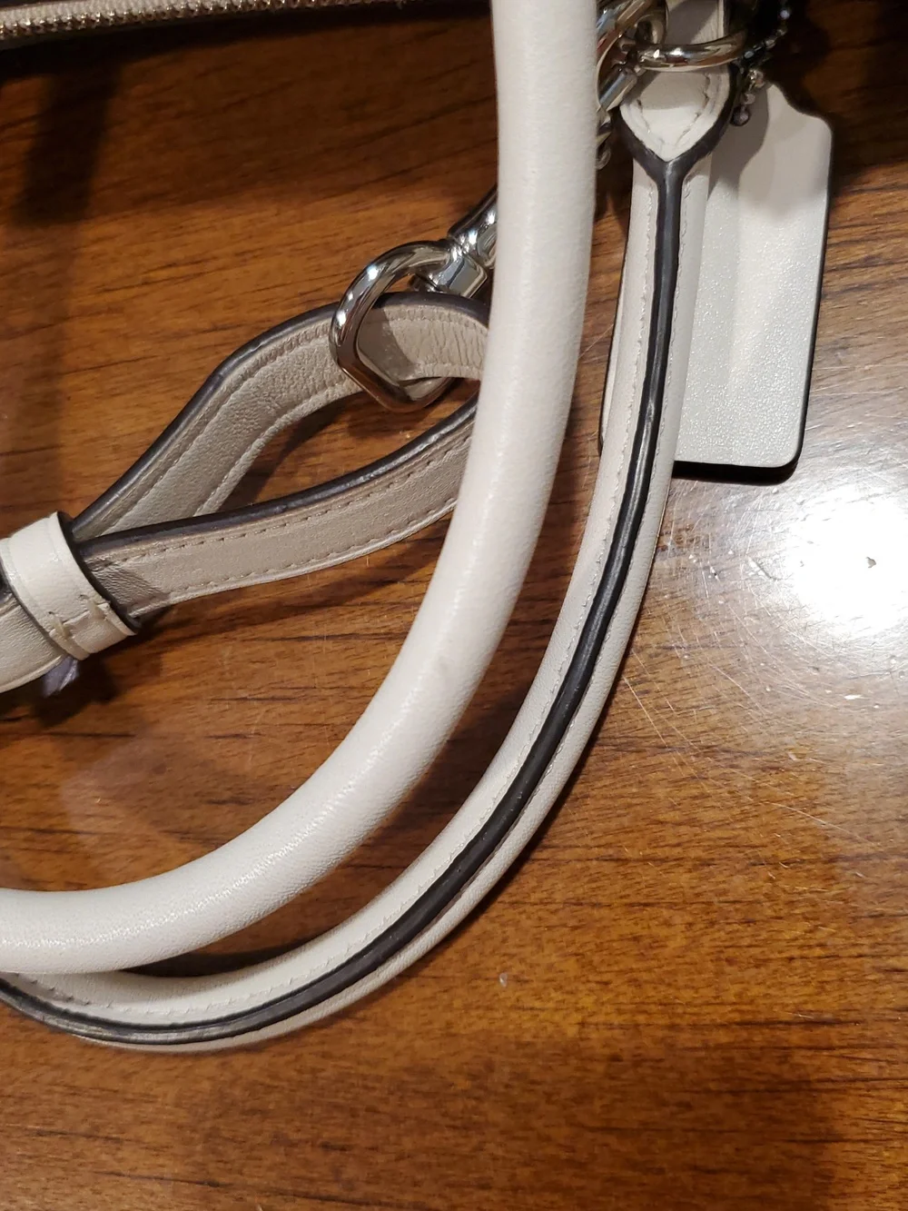 Coach Brooklyn 28 Bag In Chalk White - Picture 11 of 16